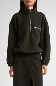 RIER Wool Fleece Half Zip Sweatshirt