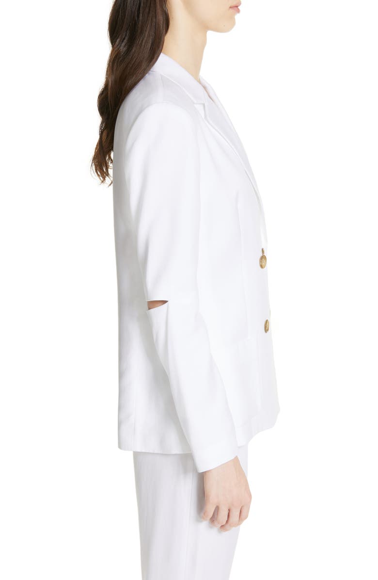 Tibi Slit Sleeve Suiting Jacket, Alternate, color, 