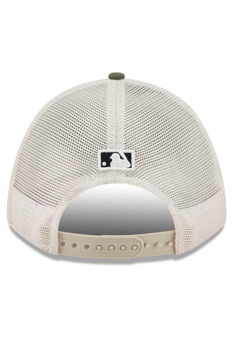 Men's New Era Light Beige/Olive Arizona Diamondbacks 2025 Armed Forces Day 9FORTY M-Crown A-Frame Adjustable Hat, Alternate, color, Light Beige