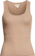 L'AGENCE Adria Scoop Neck Organic Cotton Tank