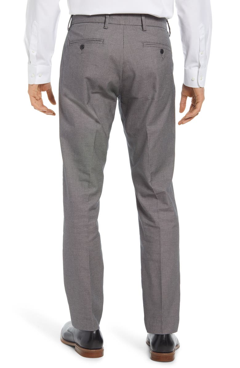 Nordstrom Men's Shop Non-Iron Athletic Fit Textured Pants, Alternate, color, 