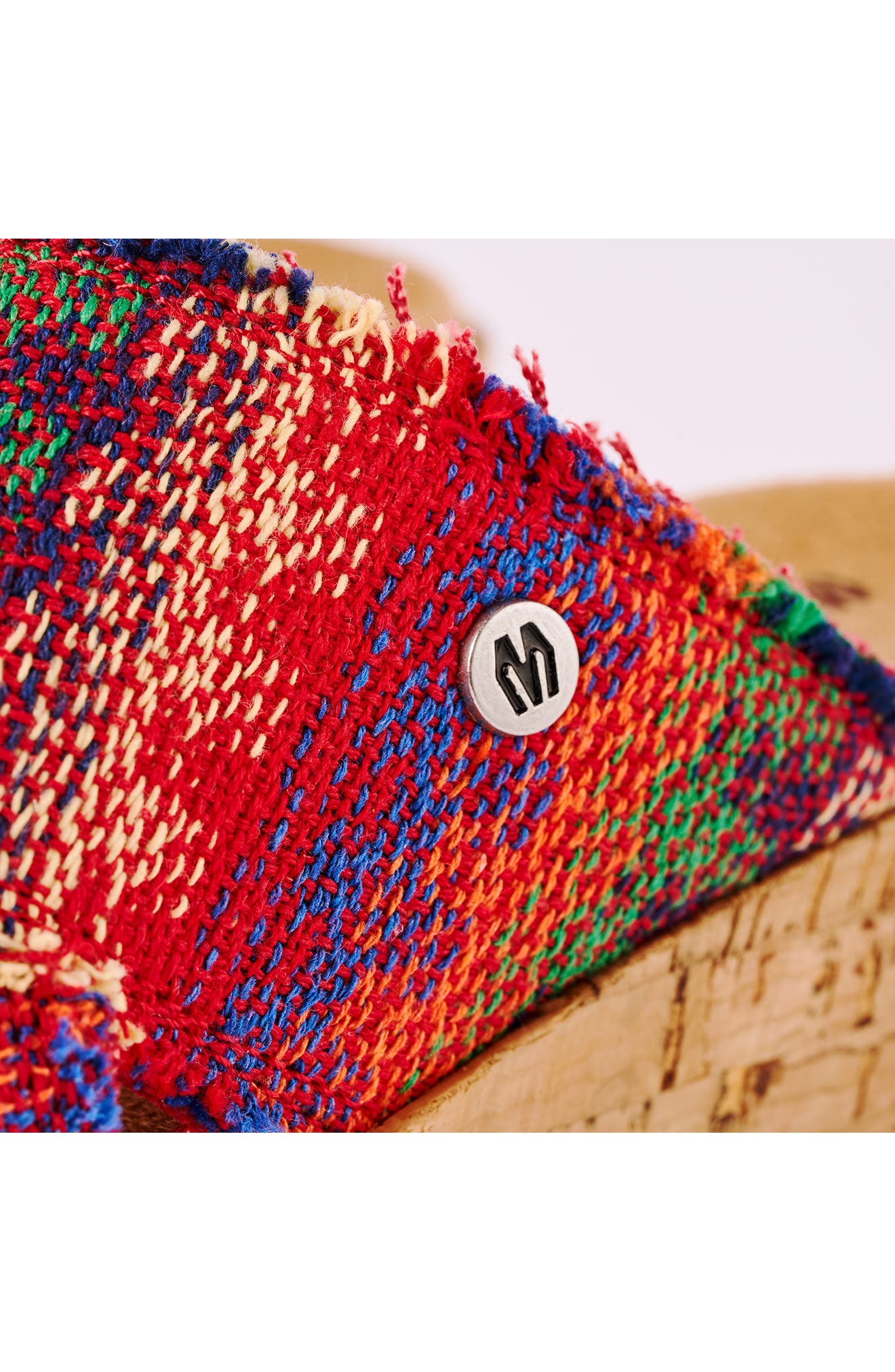 Minnetonka Posey Platform Wedge Slide Sandal, Alternate, color, Horizon Multi