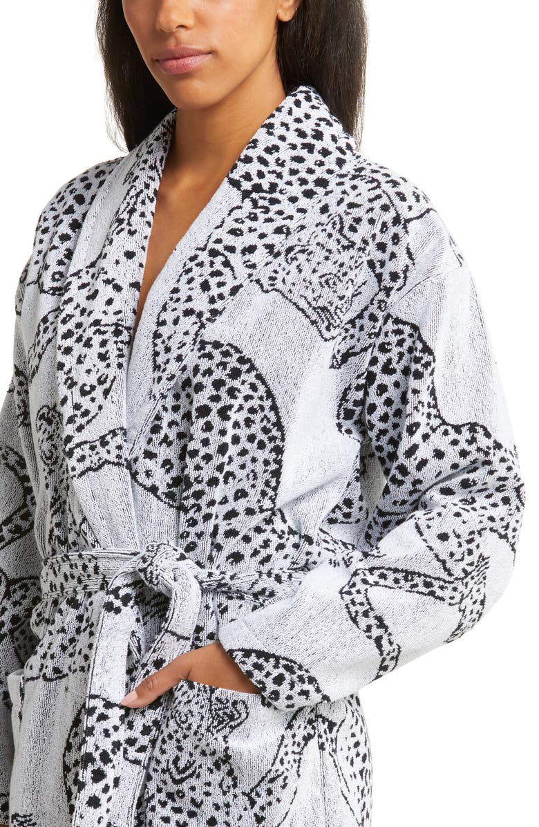 Desmond & Dempsey Print Terry Cloth Robe, Alternate, color, 