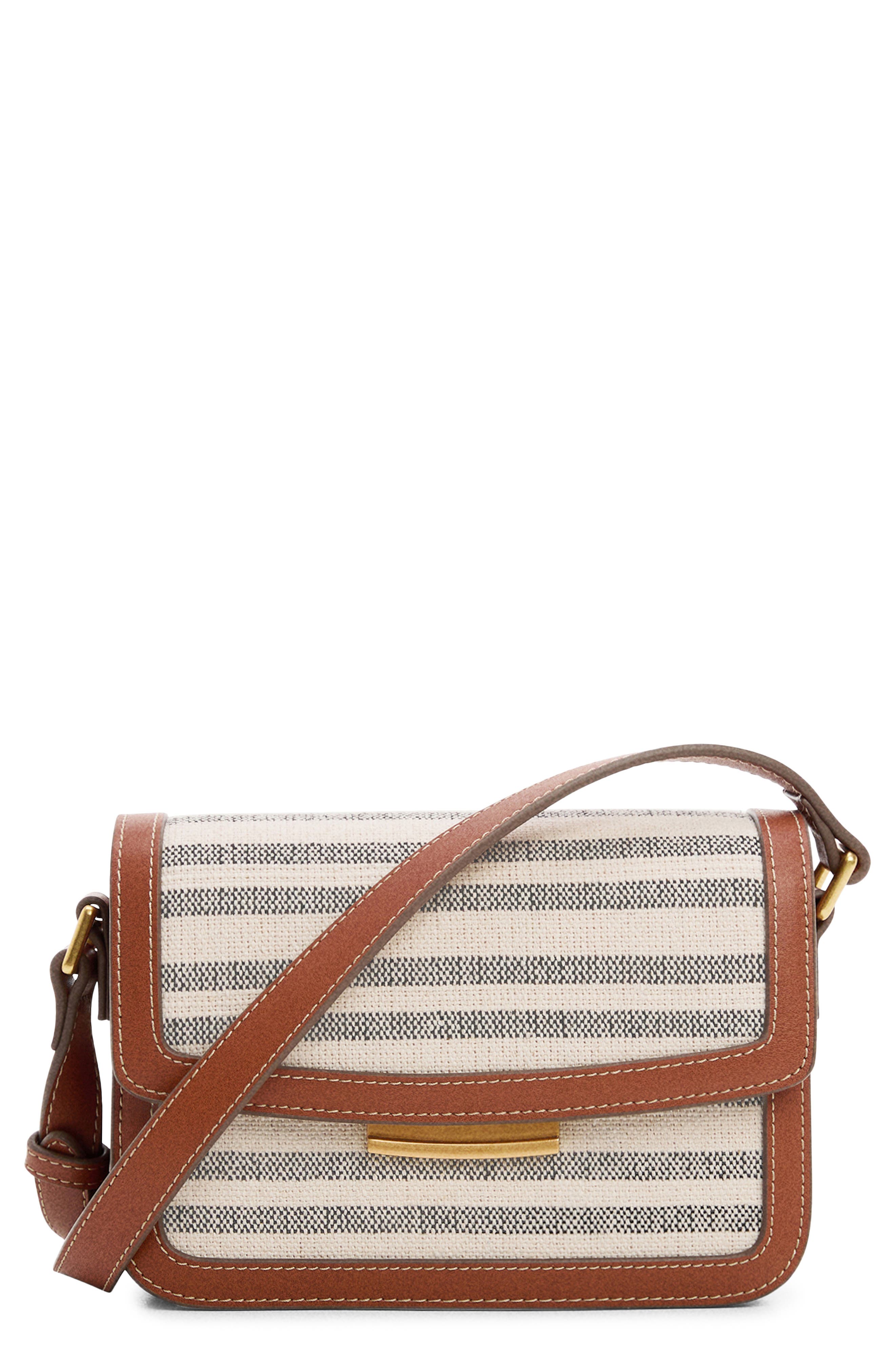 MANGO Flap Crossbody Bag, Main, color, 