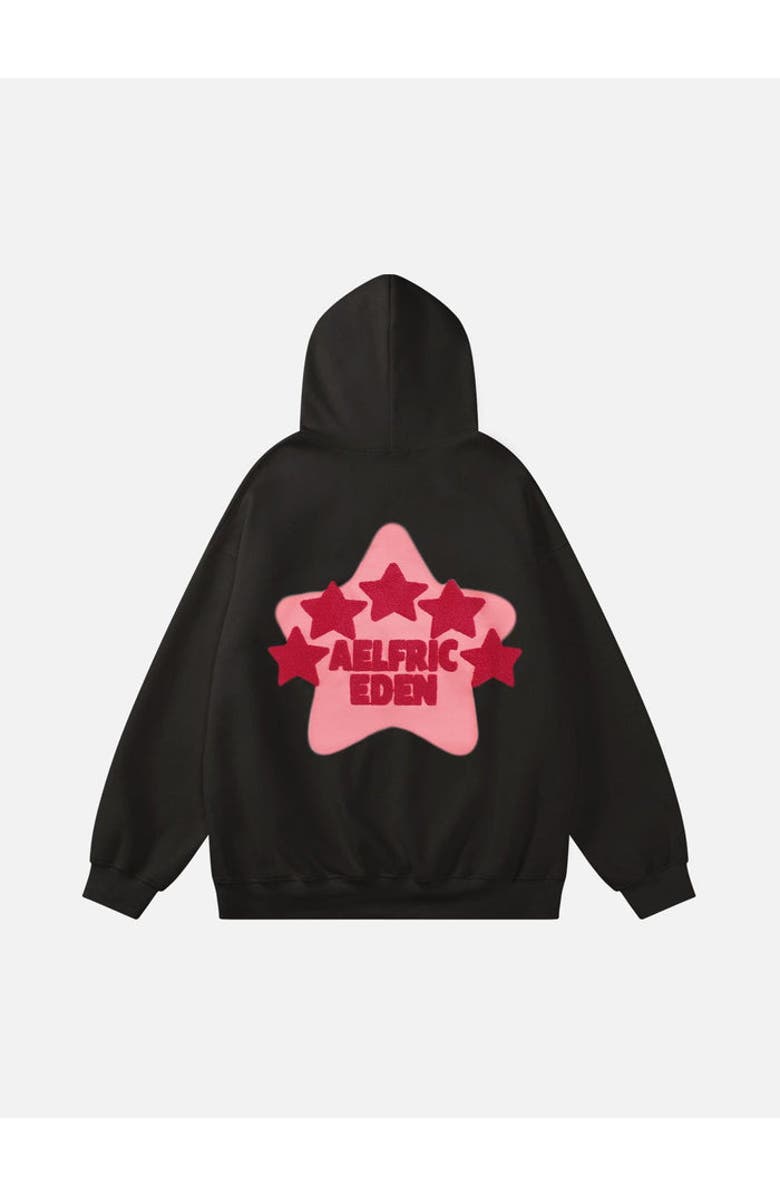 AELFRIC EDEN Vintage Embroidery Eden Star Hoodie, Alternate, color, Black