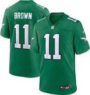 Nike Youth Nike A.J. Brown Kelly Green Philadelphia Eagles Game Jersey