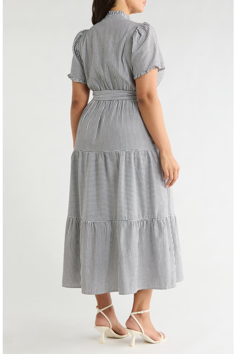 Tiered Maxi Dress, Alternate, color, BLACK/ WHITE