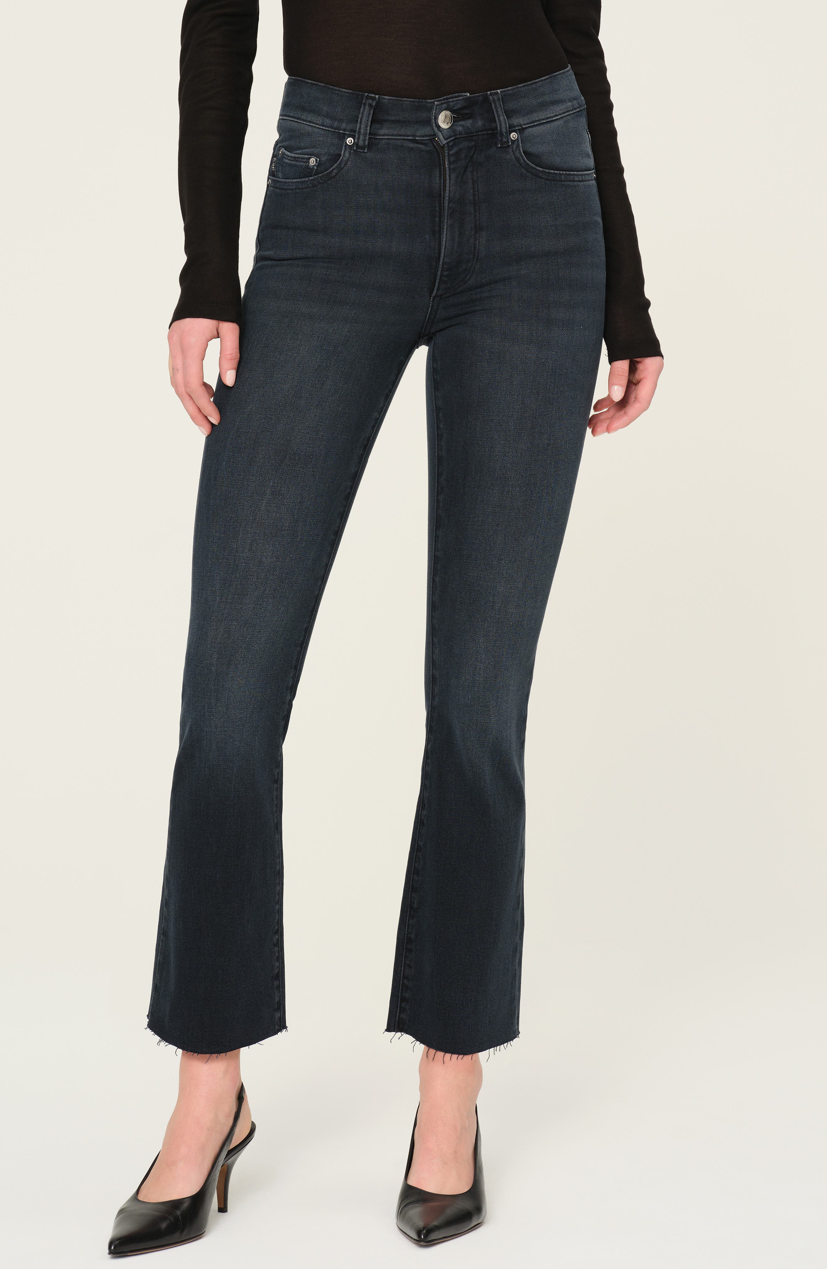 DL1961 Bridget Bootcut High Rise Instasculpt Crop Jeans