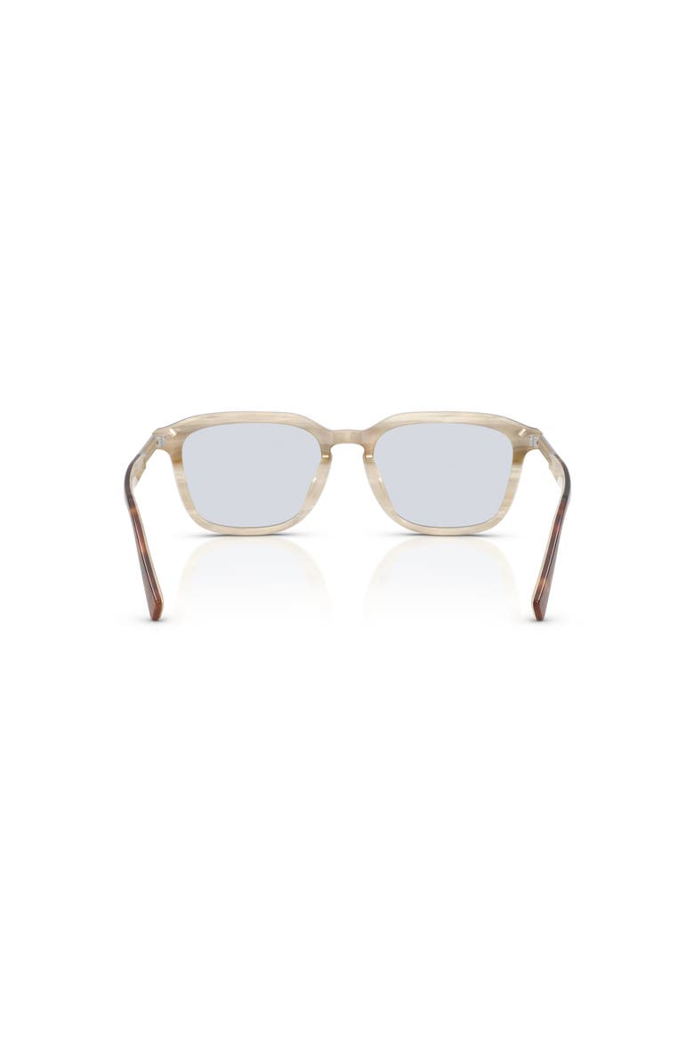53mm Rectangle optical glasses, Alternate, color, Brown