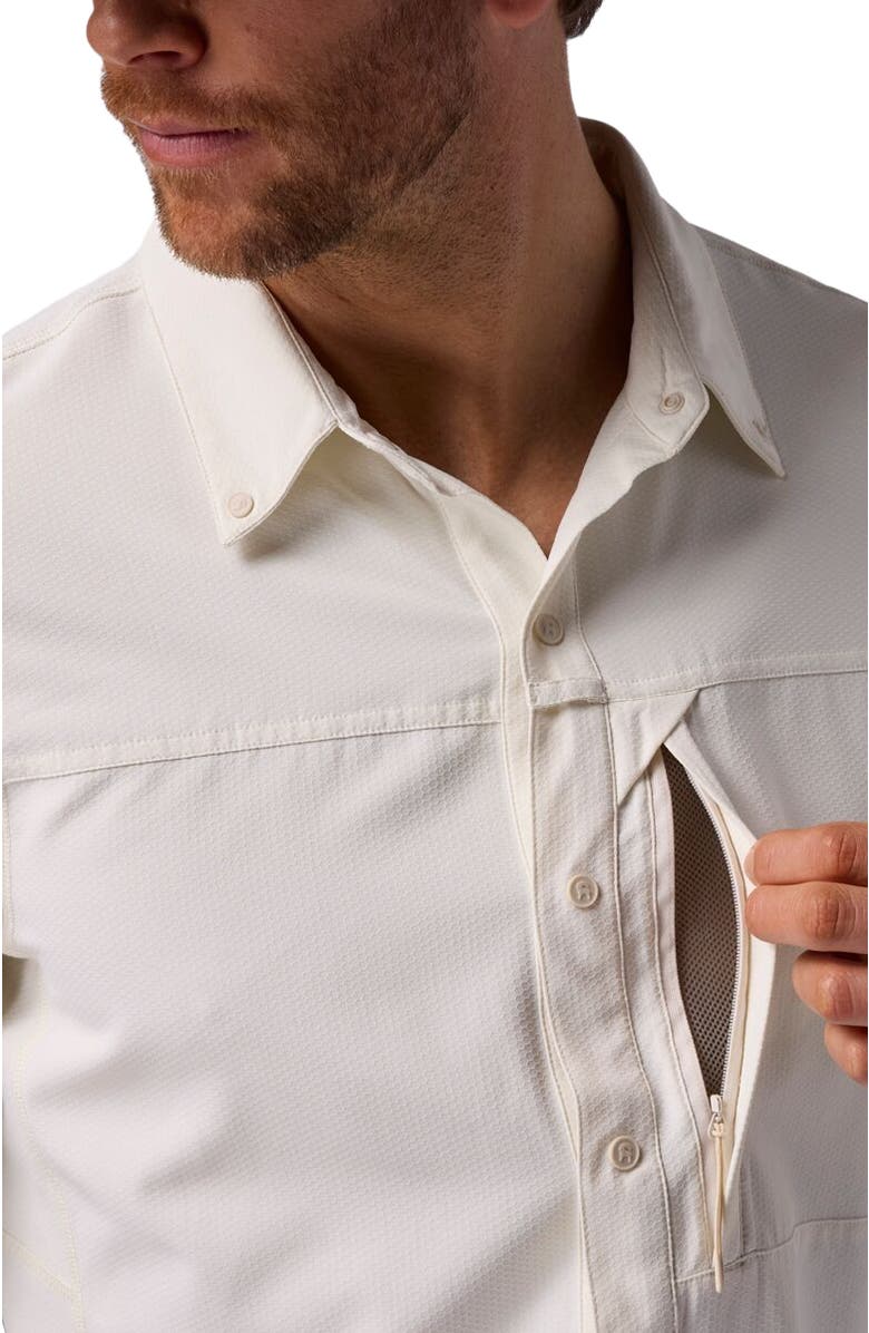 Backcountry Tahoe Woven Convertible Snap-Up Shirt - Men's, Alternate, color, Egret