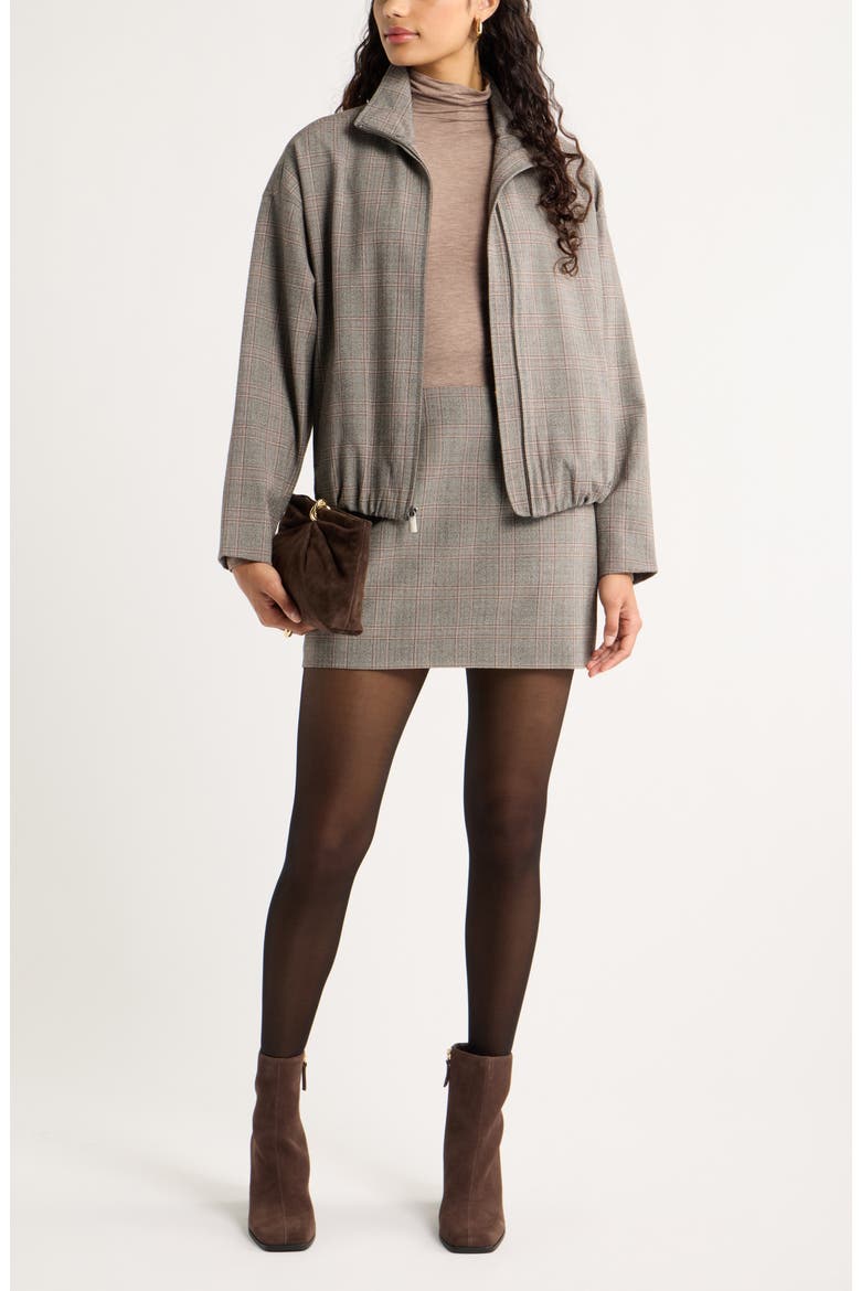 Heritage Plaid Miniskirt, Alternate, color, BLACK- BROWN JOY PLAID