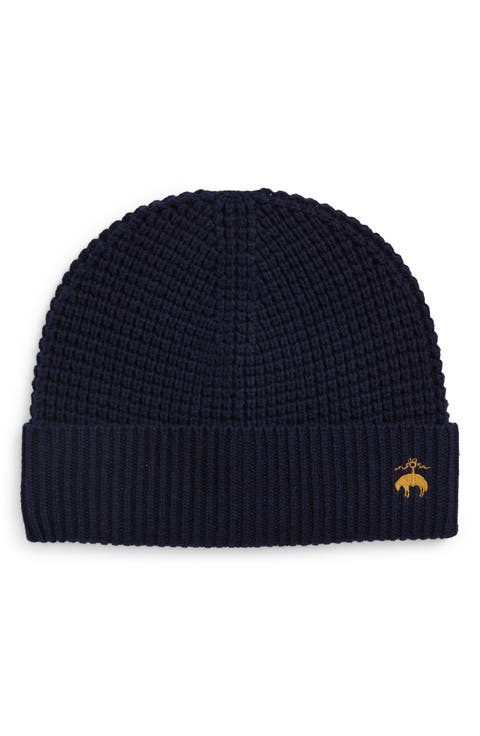 Wool & Cashmere Waffle Knit Beanie
