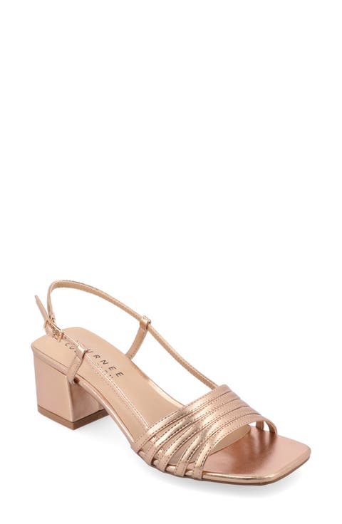 Shayana Block Heel Slingback Sandal