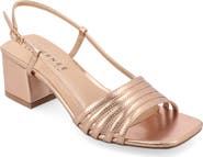 Journee Collection Shayana Block Heel Slingback Sandal