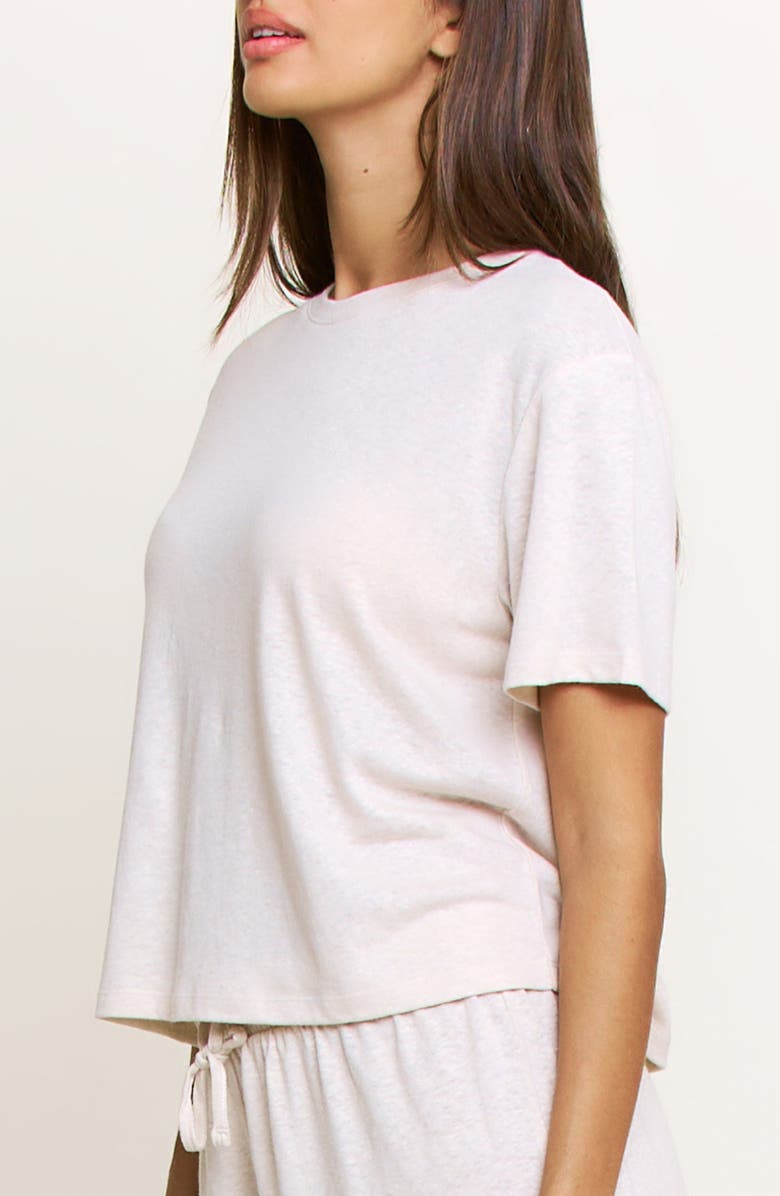 Honeydew Sunbeam Linen Blend Pajama Top, Alternate, color, Dust