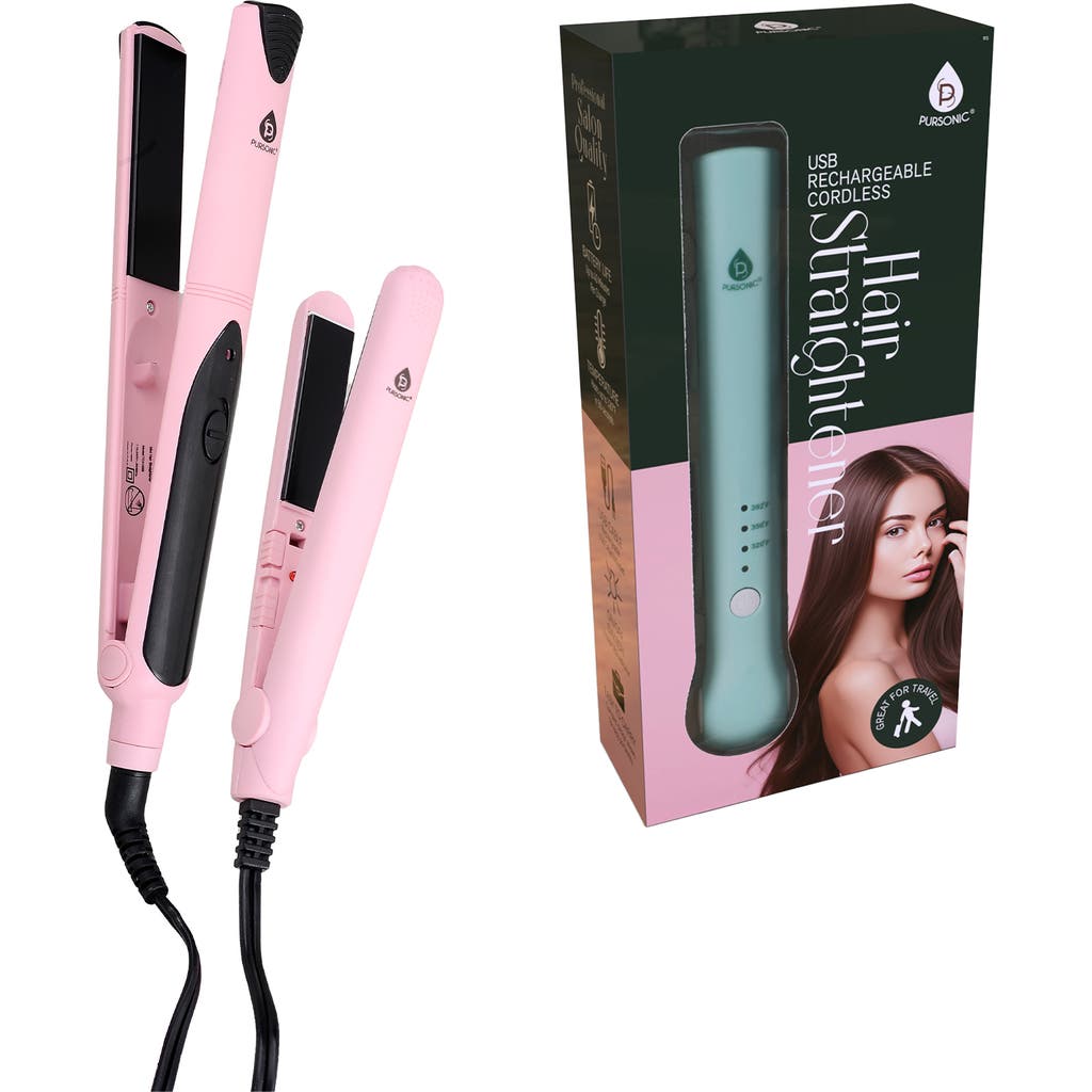 Pursonic Complete Set Usb Rechargeable & Flat Iron Duo In Multi