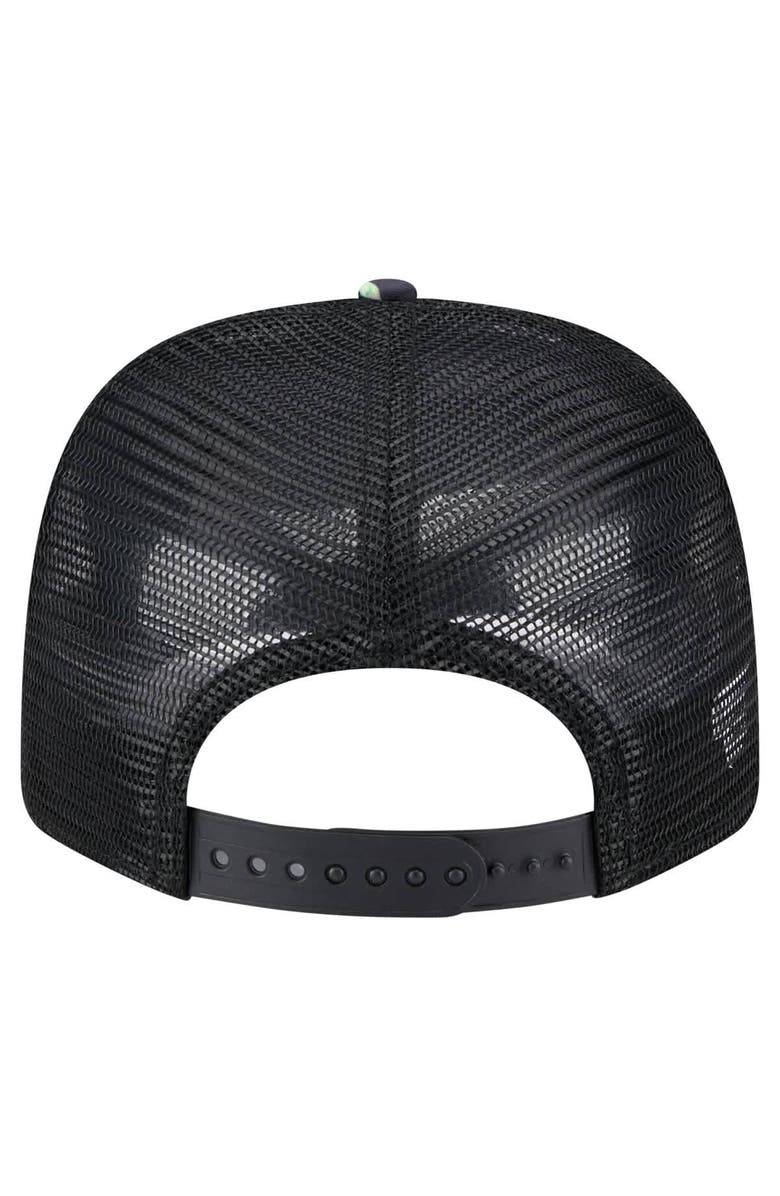 New Era Men's New Era Black Kansas City Royals Adventure Drinks Pattern 9SEVENTY Stretch-Snap Hat, Alternate, color, Navy