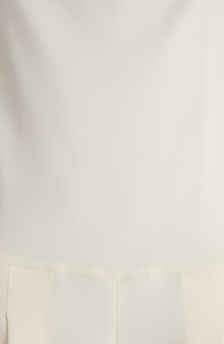 TOM FORD Double Georgette Stretch Camisole Jumpsuit, Alternate, color, Chalk/ Black