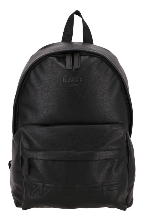 Faux Leather Backpack