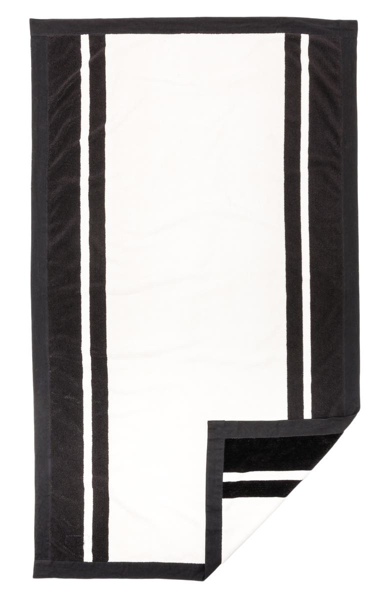 BUSINESS AND PLEASURE CO Coco Republic Beach Towel, Alternate, color, Black White