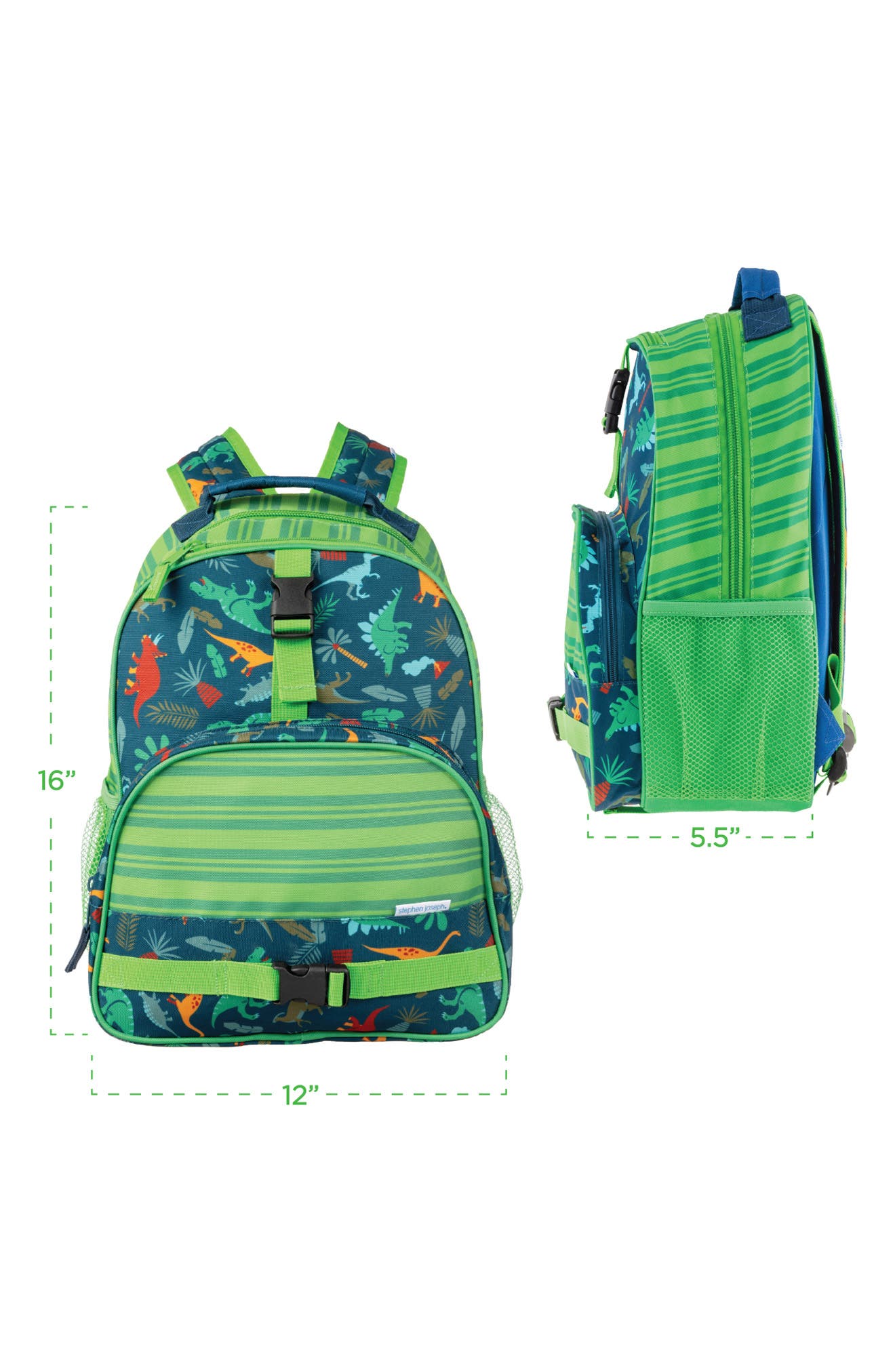Stephen Joseph Kids' Print Backpack, Alternate, color, Dino