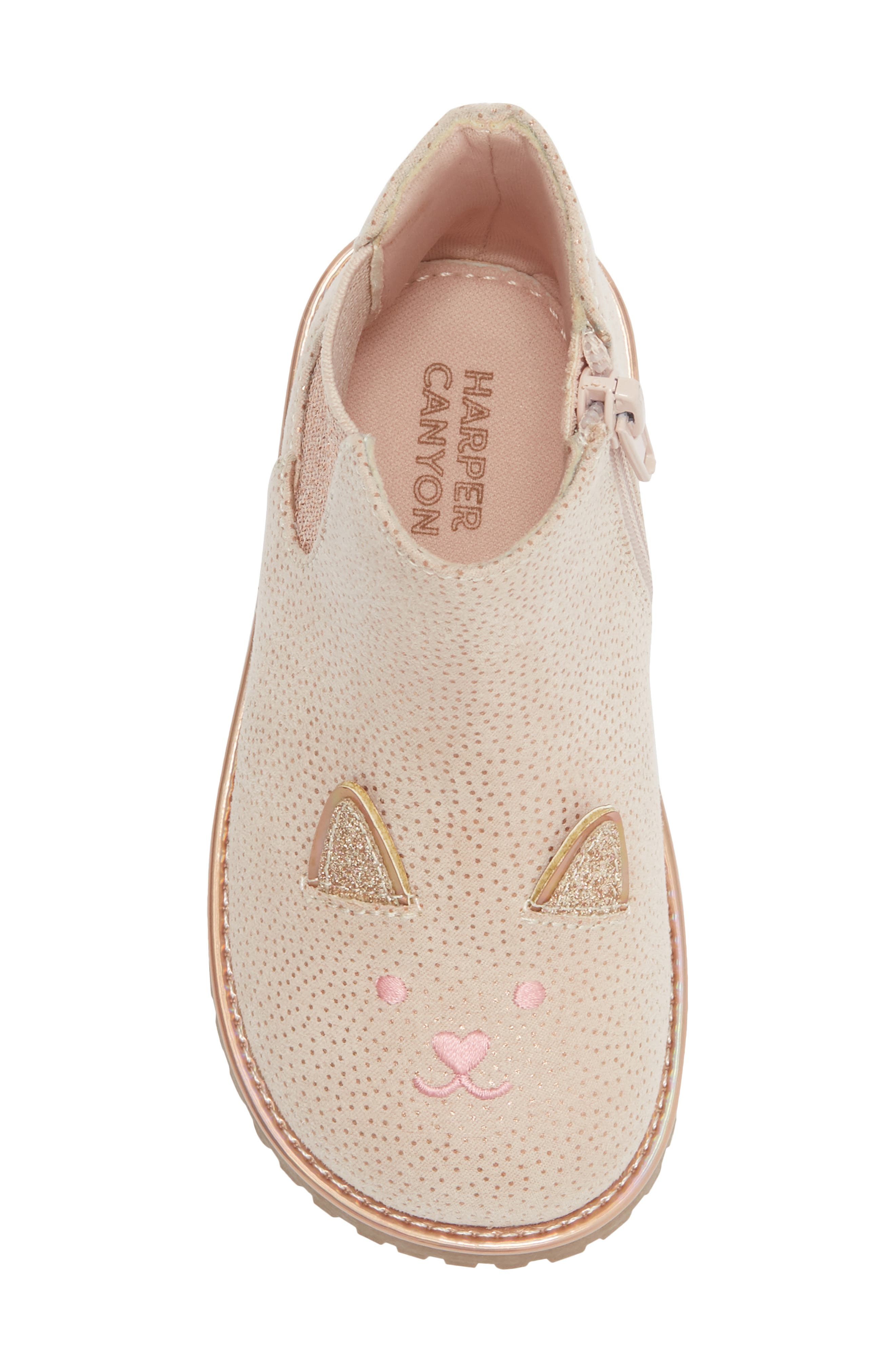 Kids' Lydia Critter Bootie, Alternate, color, GOLD METALLIC