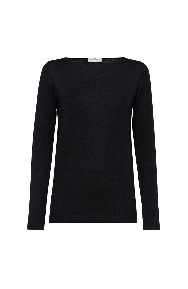 Brunello Cucinelli Sparkling sweater, Main, color, Black