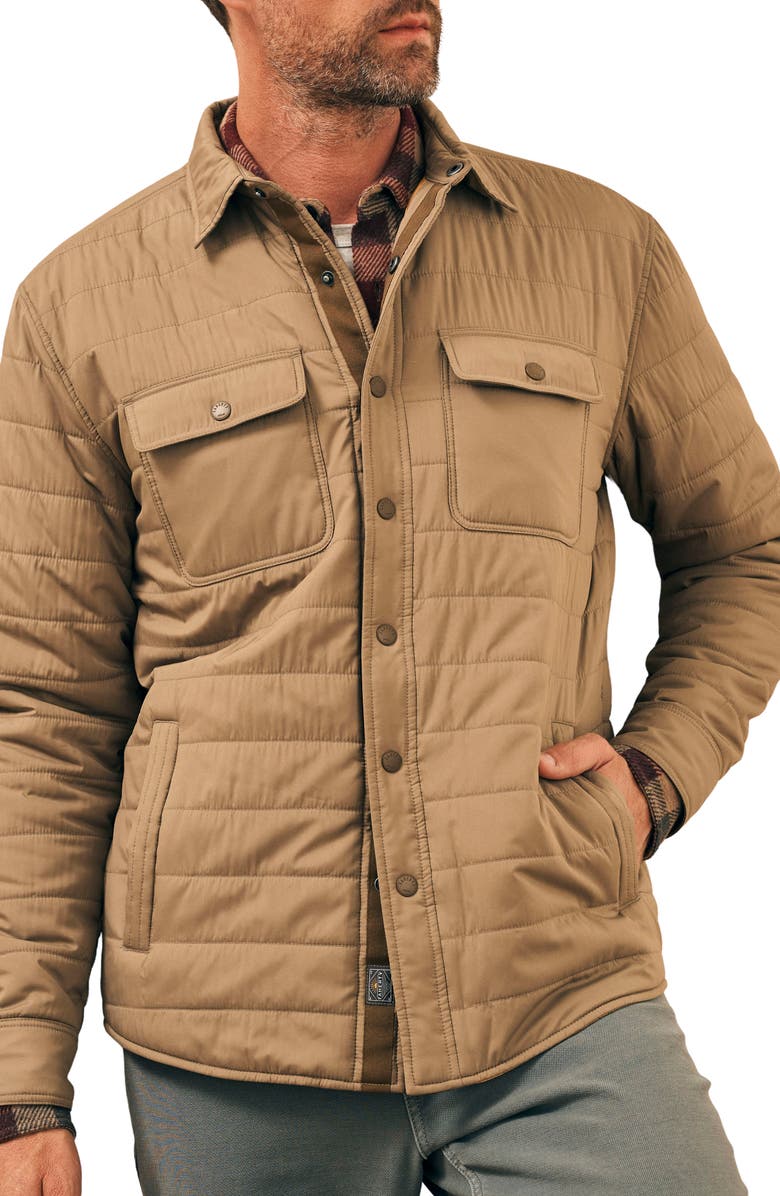 Faherty Atmosphere Quilted Shirt Jacket, Main, color,