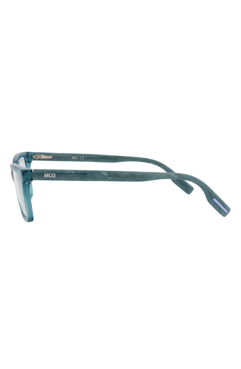 McQueen 53mm Rectangular Optical Glasses, Alternate, color, 