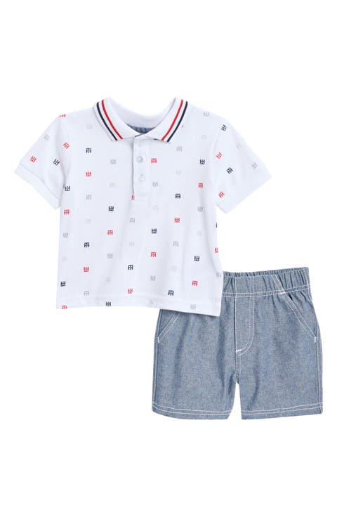 Monogram Polo & Shorts Set (Baby)