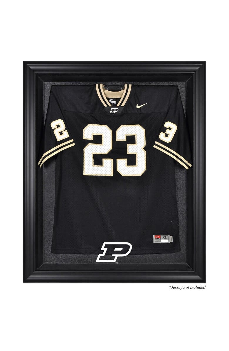 FANATICS AUTHENTIC Purdue Boilermakers Black Framed Logo Jersey Display Case, Main, color,