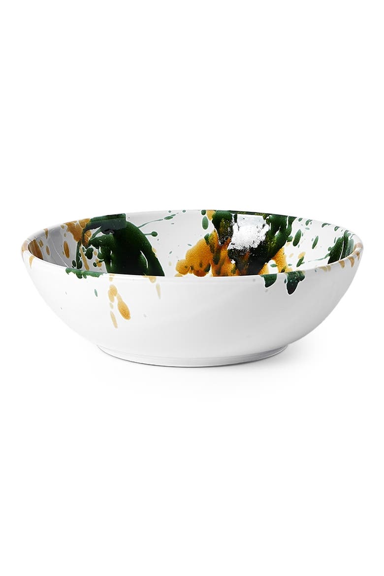 Serving Bowl, Alternate, color, MUSTARD/ GREEN