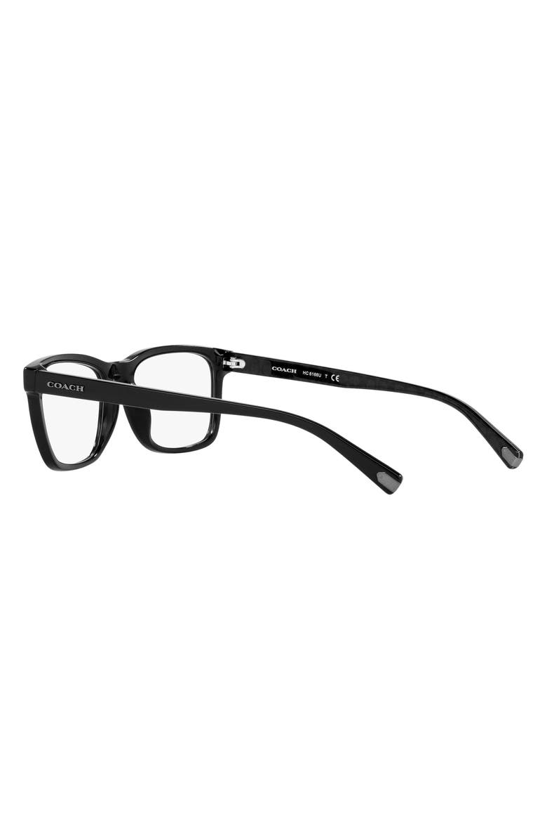 COACH 54mm Rectangular Optical Glasses, Alternate, color, 