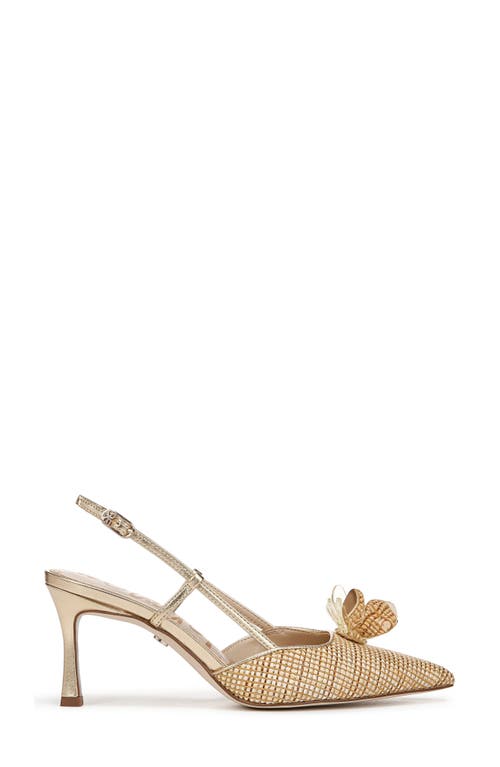Sam Edelman Mali Slingback Pointed Toe Pump In Sand Dune Multi