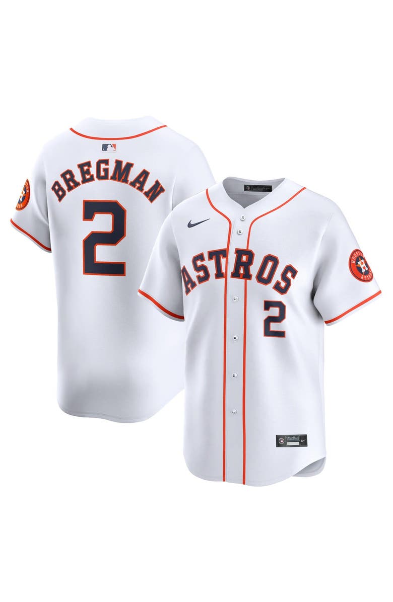 Nike Men's Nike Alex Bregman White Houston Astros Home Limited Player Jersey, Main, color, 