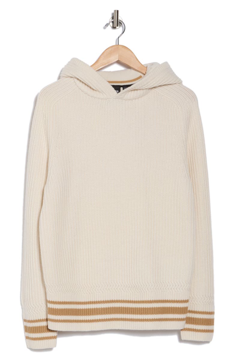 BOSS Lampione Virgin Wool Hooded Sweater, Main, color, 