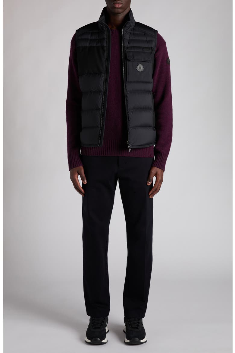 Estagnous Down Puffer Vest, Alternate, color, BLACK