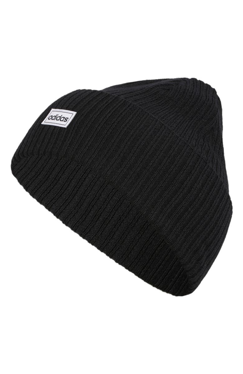 adidas Cuff Foldover Beanie, Main, color, 
