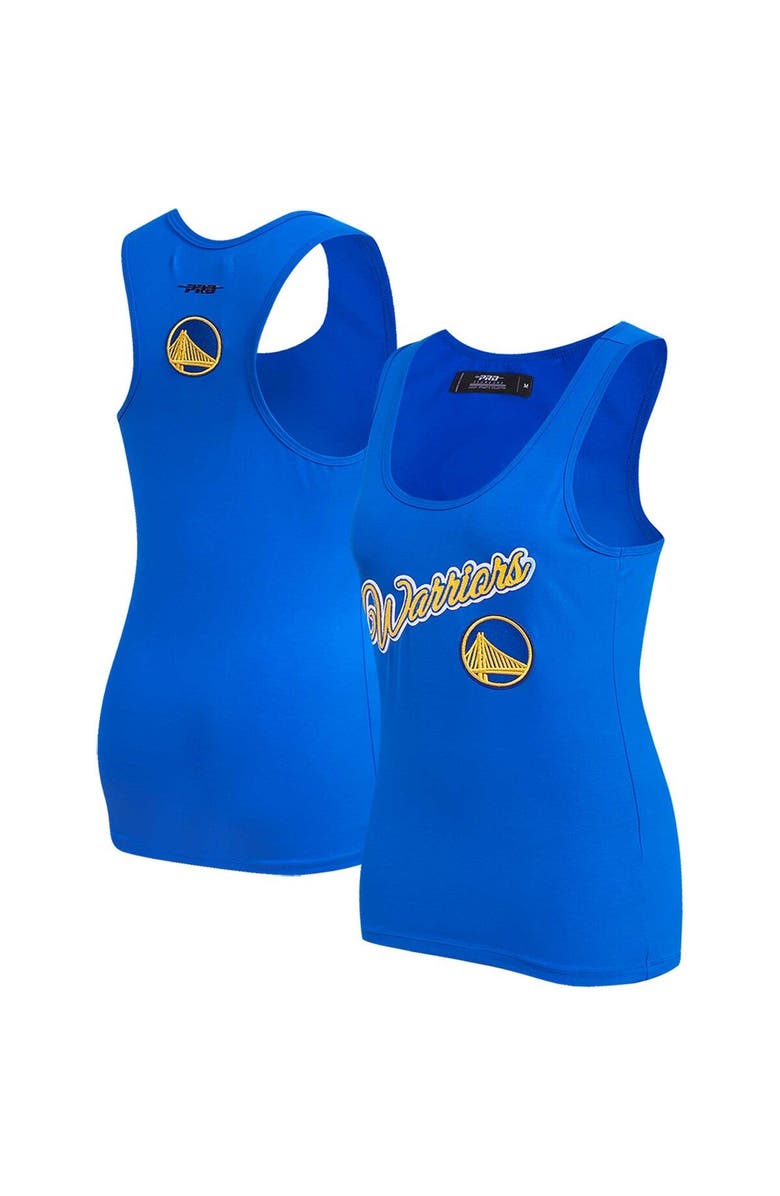 PRO STANDARD Women's Pro Standard Royal Golden State Warriors Script Tank Top, Main, color, Royal