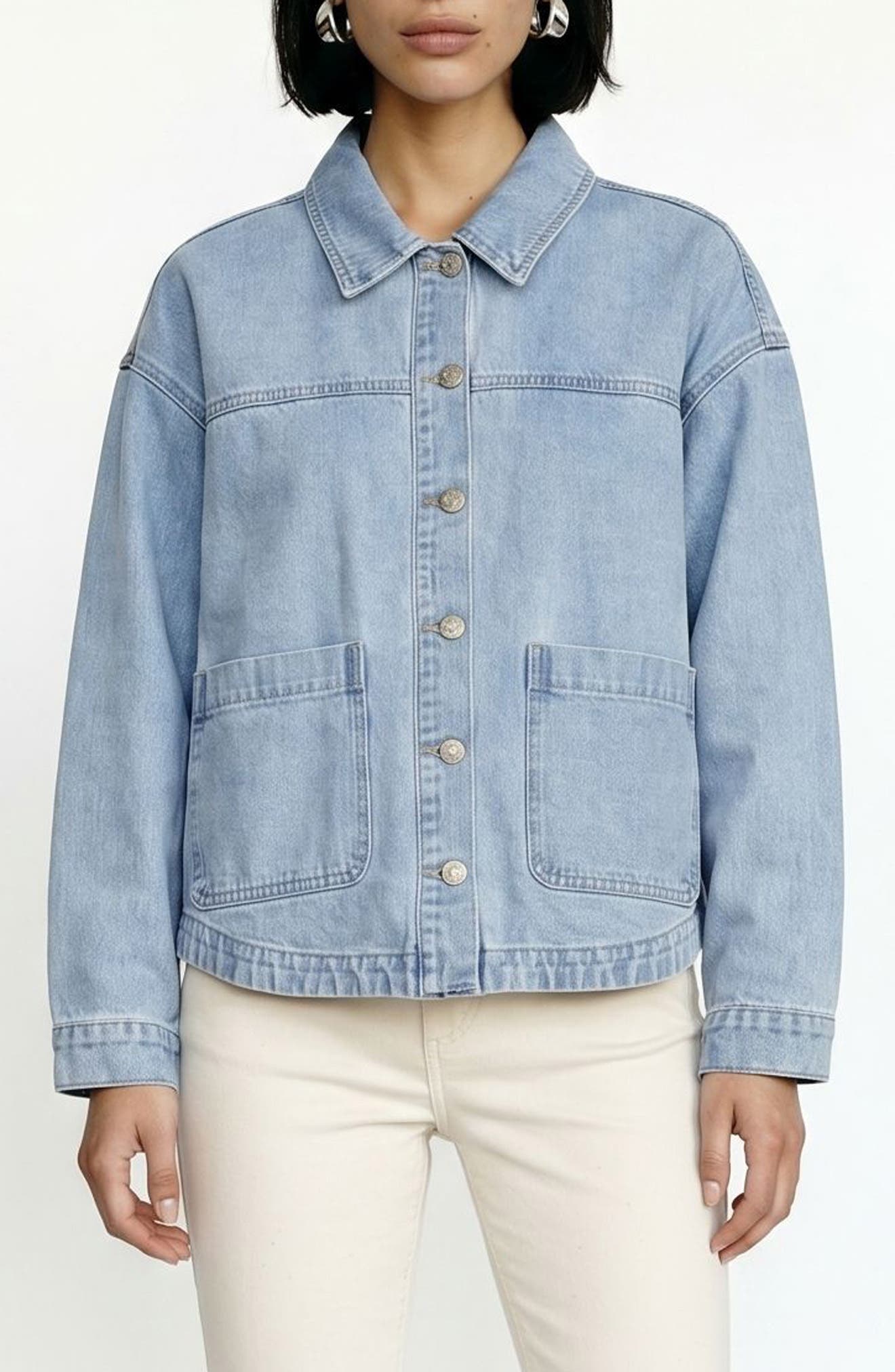 Jamie Denim Shacket - image 3