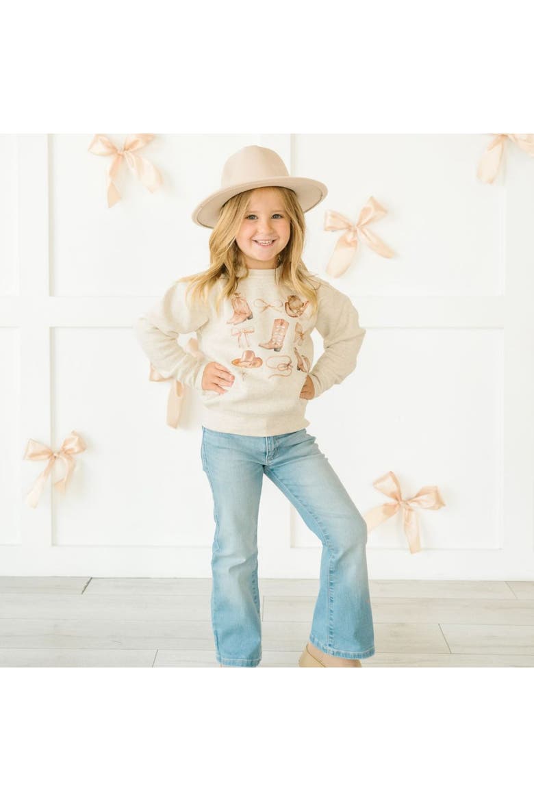 Cowgirl Cutie Sweatshirt, Alternate, color, Brown Multicolor