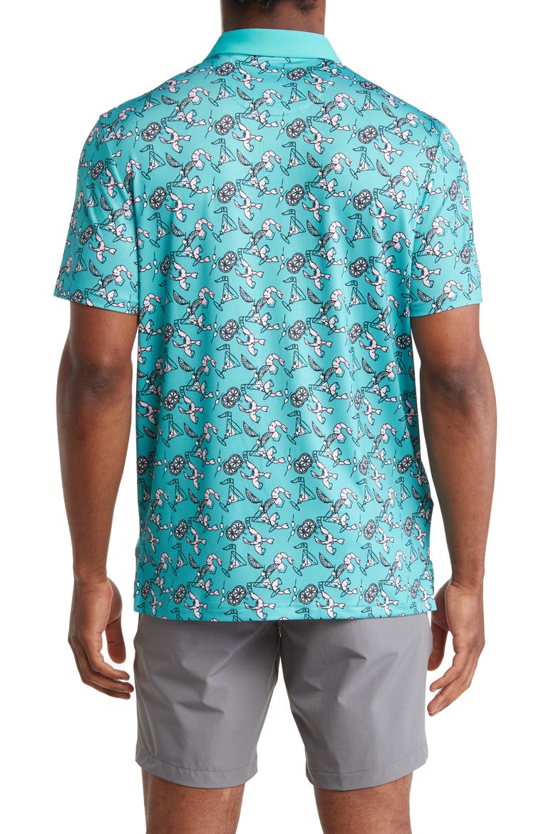 Shrimp Cocktail Polo, Alternate, color, BALTIC