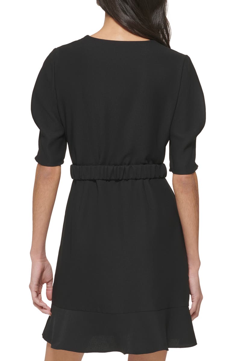 DKNY Belted Faux Wrap Dress, Alternate, color, 