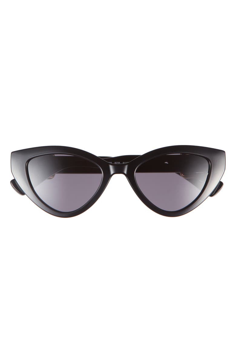 Moschino Novelty Buckle Cat Eye Sunglasses, Main, color,