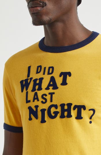 関税送料込【ERL】I DID WHAT LAST NIGHT リンガーTシャツ ERL (イーアールエル) - I DID WHAT LAST NIGHT RINGER T-SHIRT