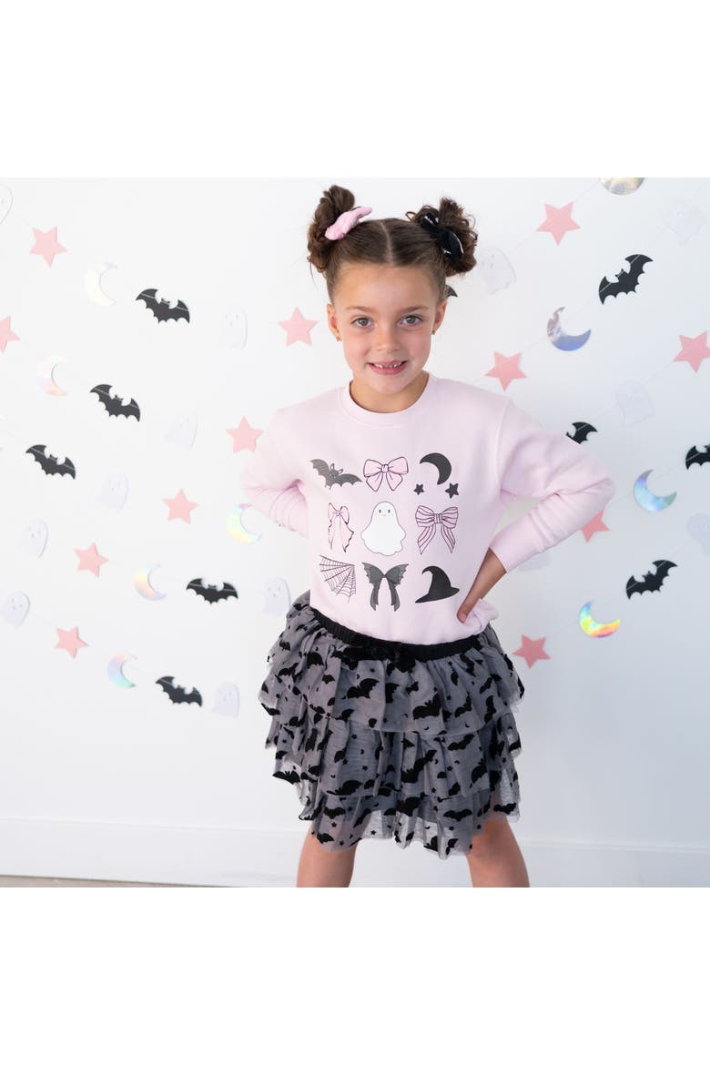 Spooky Cute Halloween Sweatshirt, Alternate, color, Ballet Pink