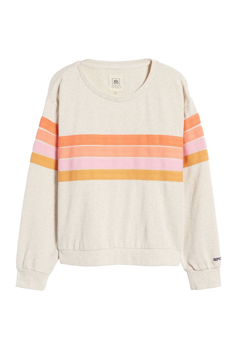 Day Break Crewneck Cotton Sweatshirt, Alternate, color, OATMEAL MARLE