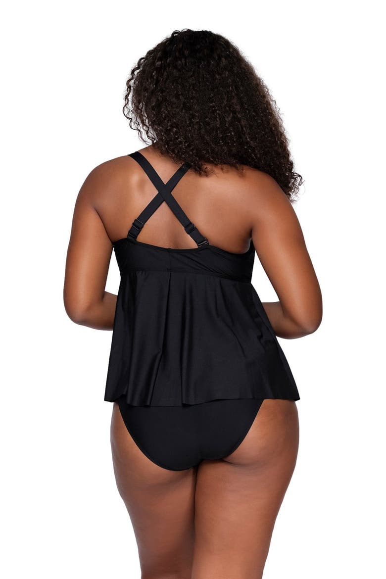 Marin Tankini Swimsuit Top, Alternate, color, Black