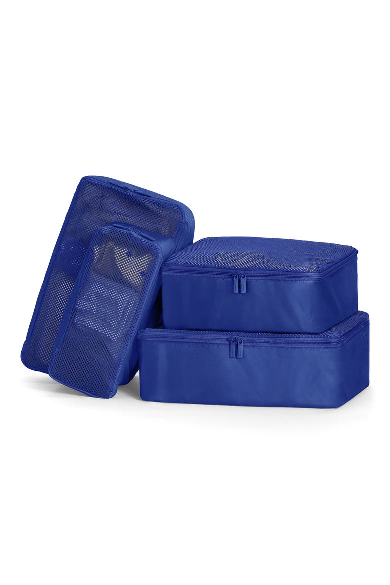 Set of 4 Assorted Packing Cubes (Nordstrom Exclusive), Alternate, color, WAVE BLUE