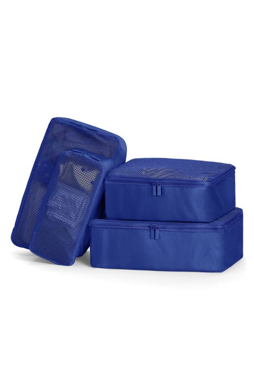 Away Set Of 4 Assorted Packing Cubes In Blue